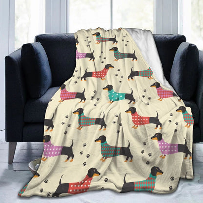 Dachshund flannel blanket, additional design option