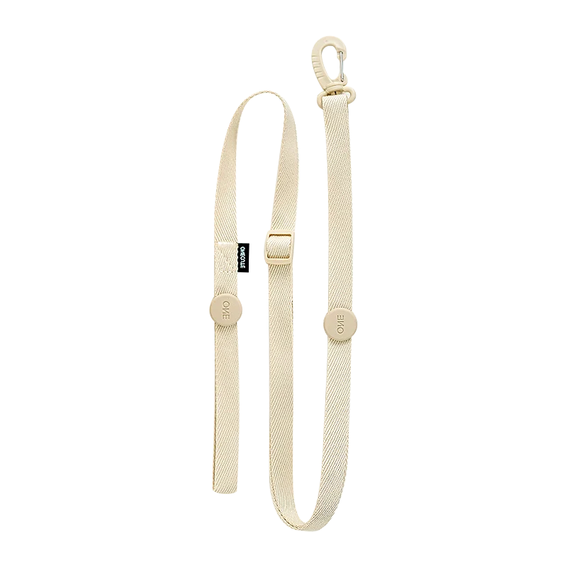 Macaron Harness, Collar & Leash Set — khaki leash