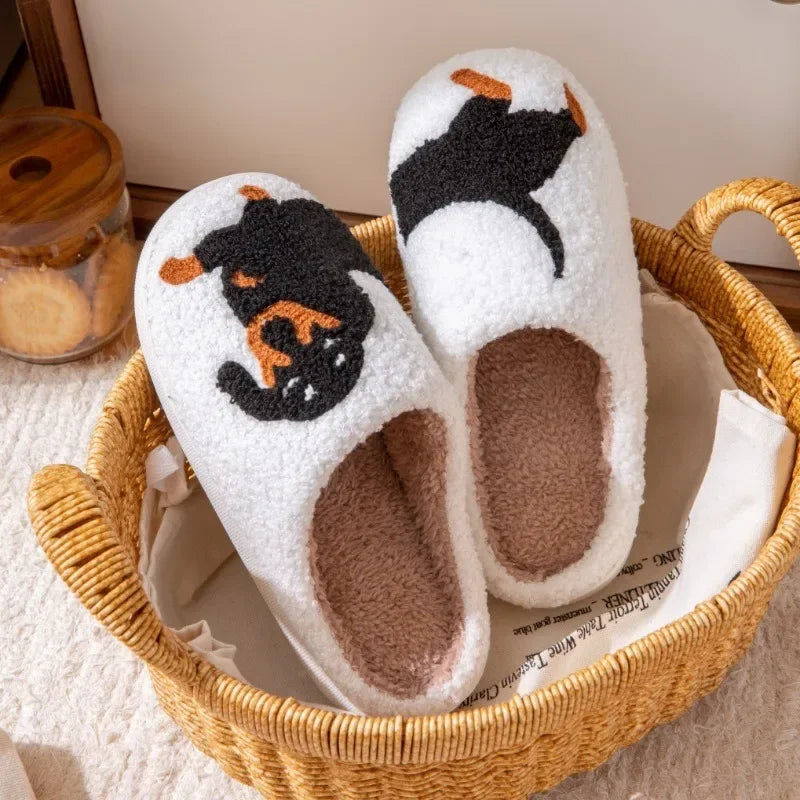Embroidered dachshund house slippers with non-slip sole (view 3)