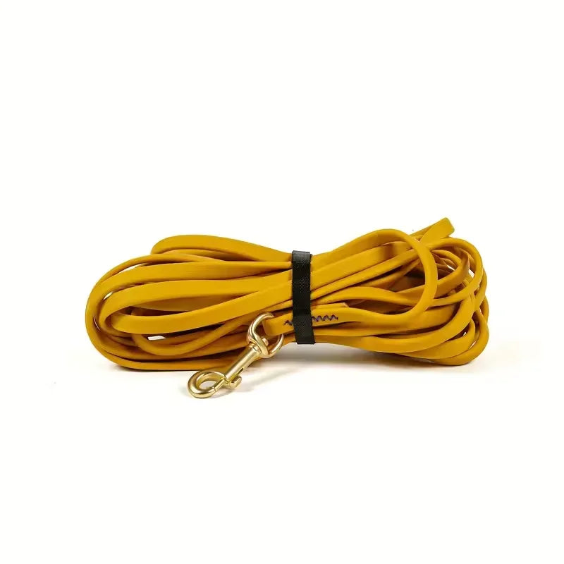 Heavy-Duty Training Long-Line — waterproof PVC, Yellow