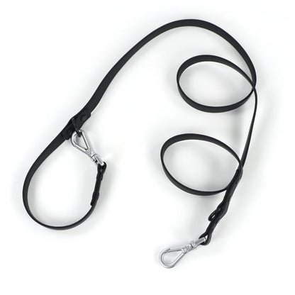 Dual-Handle Dog Leash — training lead, Black