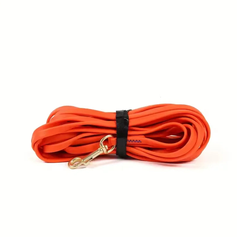 Heavy-Duty Training Long-Line — waterproof PVC, Orange