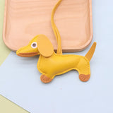 Dachshund Keychain — PU Leather Bag Charm & Pendant