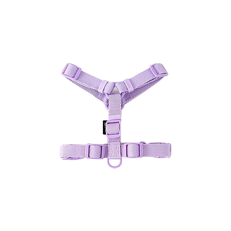 Macaron Harness, Collar & Leash Set — purple harness