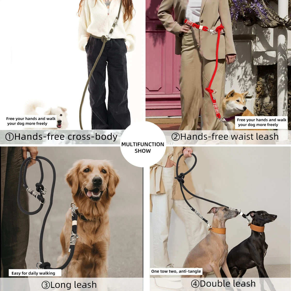 Rugged Hands-Free Dog Leash — detail view 4