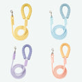 Cotton-Handle Dog Leash — Soft Nylon Lead