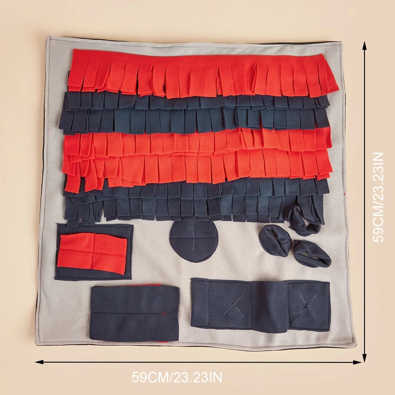 Snuffle mat for slow feeding and scent foraging (view 2)