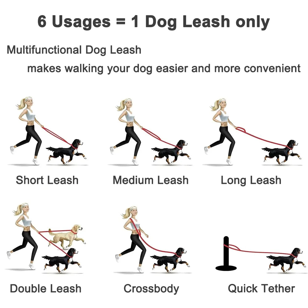 Dual-Handle Dog Leash — detail view 5