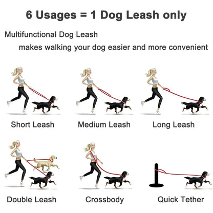 Dual-Handle Dog Leash — detail view 5