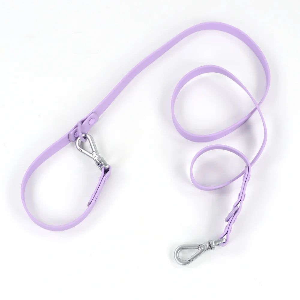 Dual-Handle Dog Leash — training lead, Purple