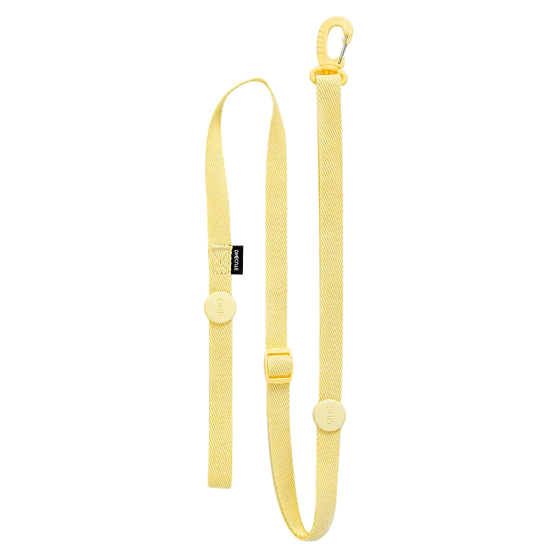 Macaron Harness, Collar & Leash Set — yellow leash