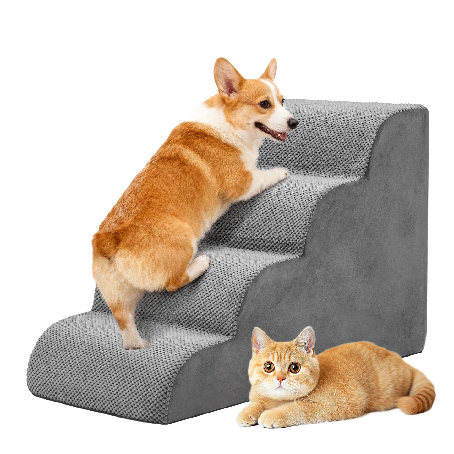 Non-slip foam dog stairs for sofas and beds (view 4)