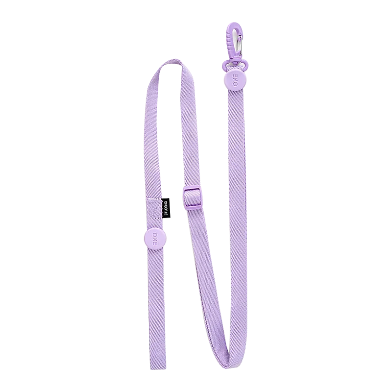 Macaron Harness, Collar & Leash Set — purple leash