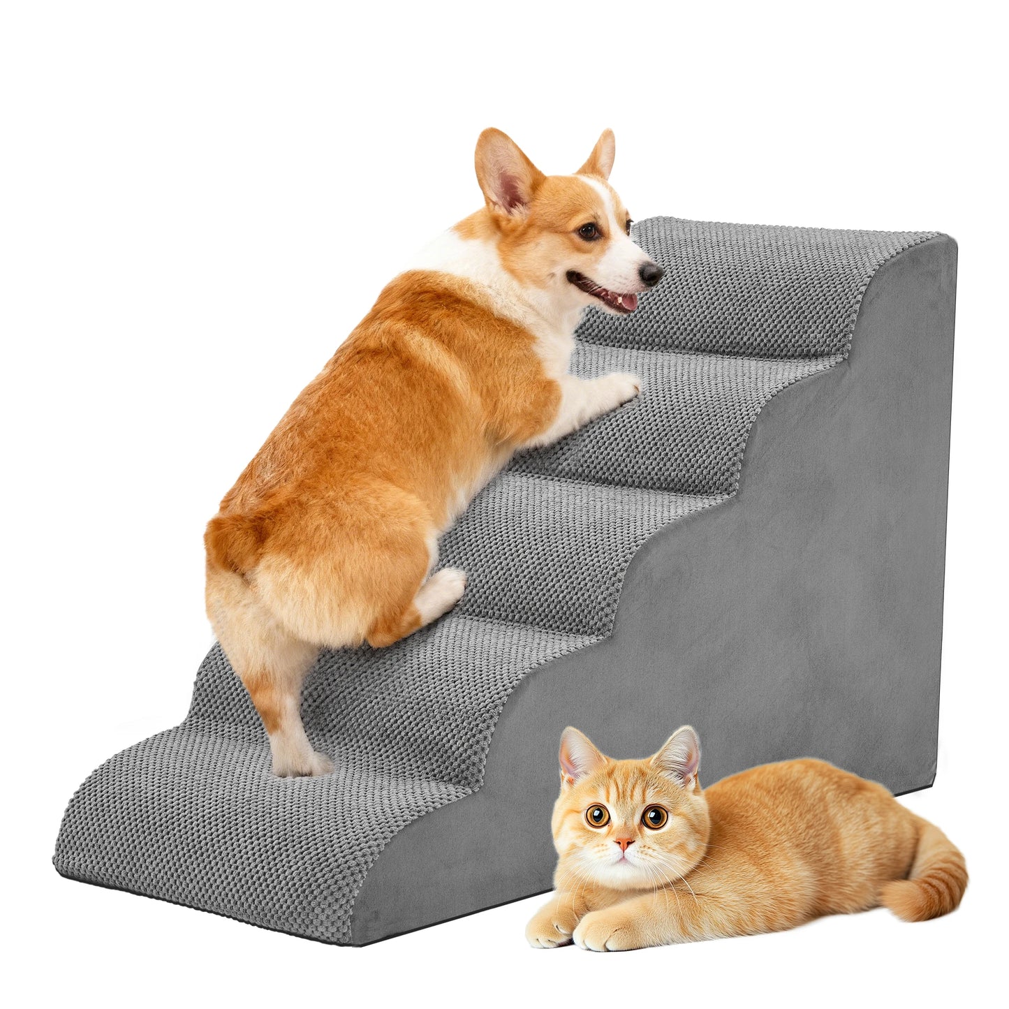 Non-slip foam dog stairs for sofas and beds (view 3)