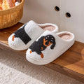 Dachshund Slippers — Cozy Embroidered House Slippers
