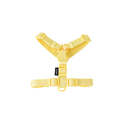 Macaron Harness, Collar & Leash Set — yellow harness
