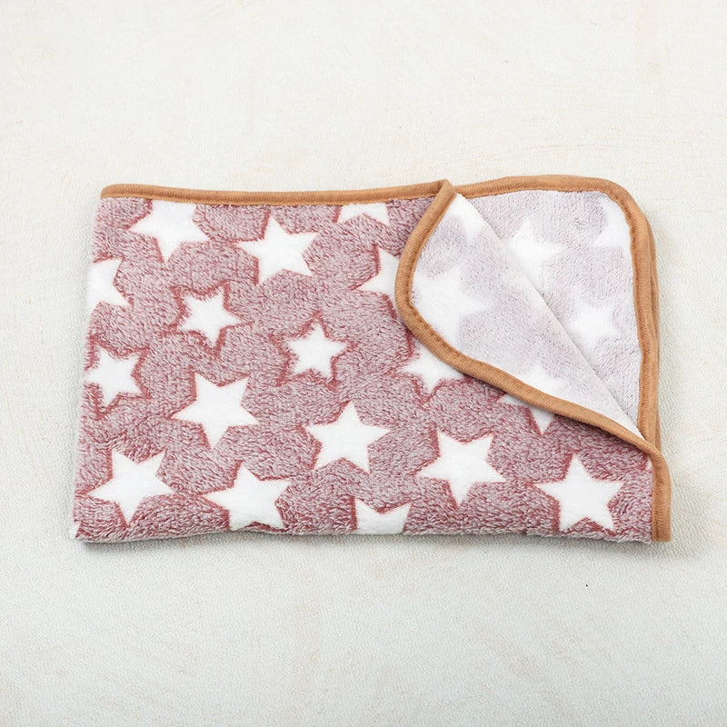 Doxie Paw-Print Blanket — Rose Red Star design
