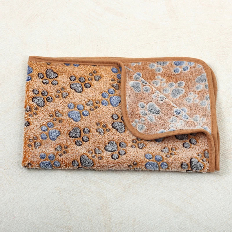 Doxie Paw-Print Blanket — Browns Footprint design