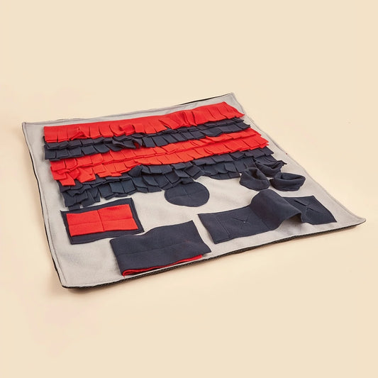 Snuffle mat for slow feeding and scent foraging